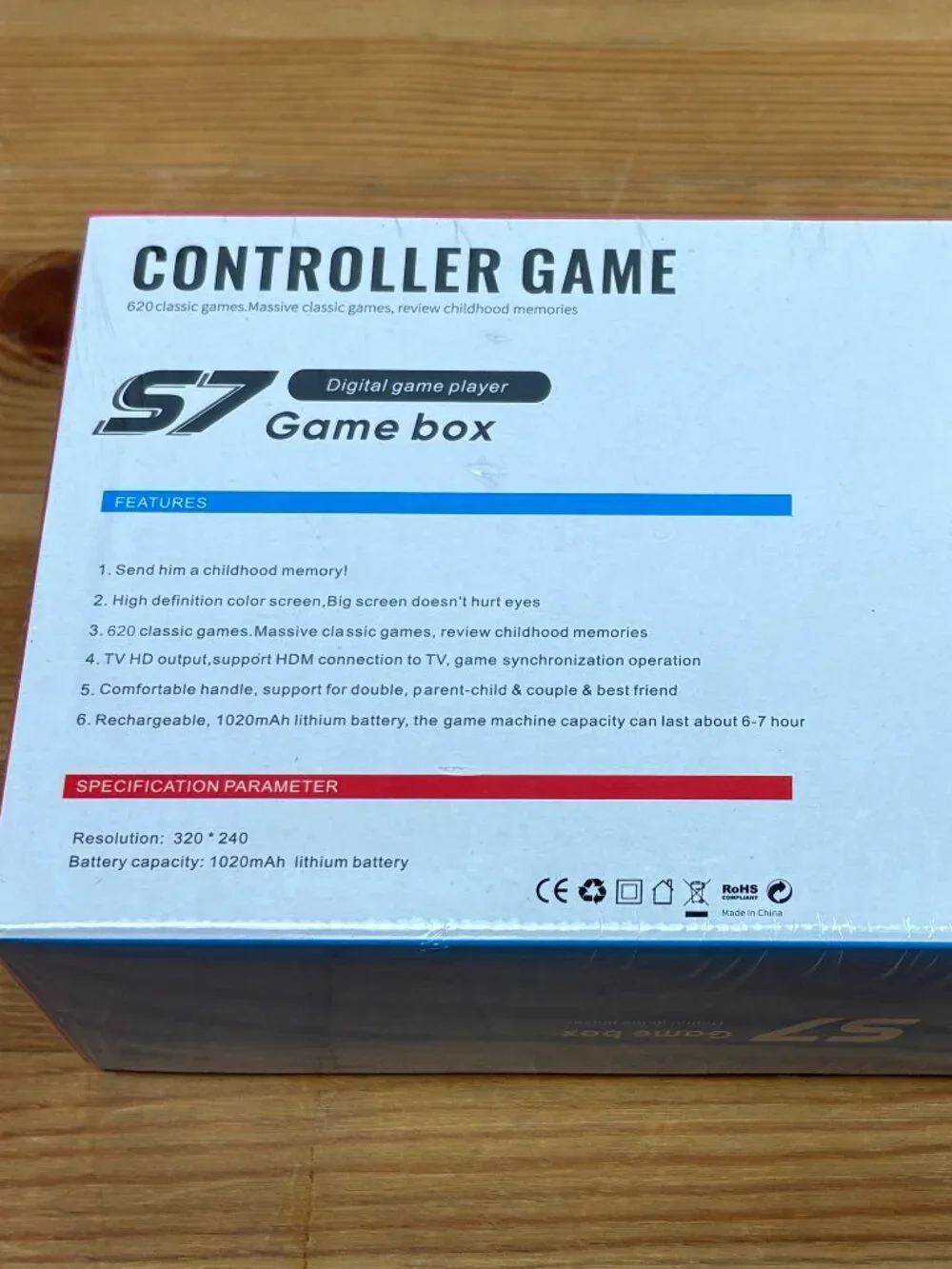 Controller Game Game Box Digital Game Player S7. New in sealed box